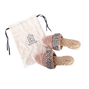 Birdies Songbird Slippers Rose Crystal